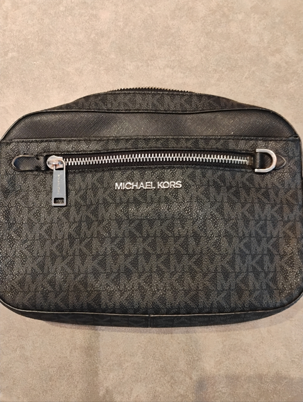 Michael Kors Black Monogram Crossbody/Clutch Bag